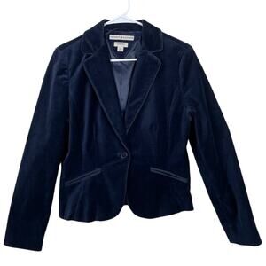Tommy Hilfiger women's vintage, Y2k stretch velvet blazer.